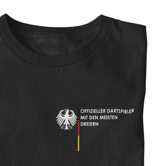 Offizieller Dartspieler - Shirt (Brustaufdruck)