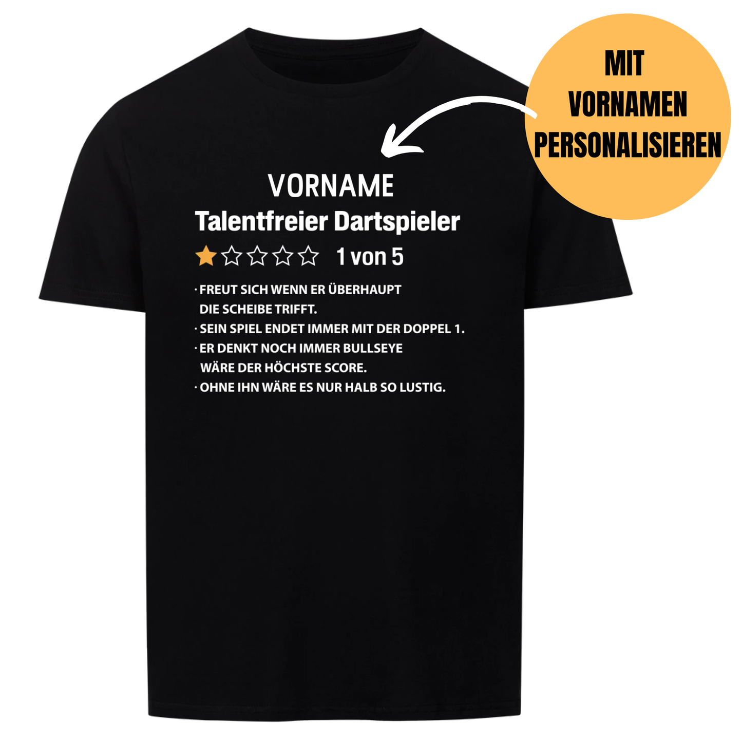 Talentfreier Dartspieler (Personalisierbar) | Shirt