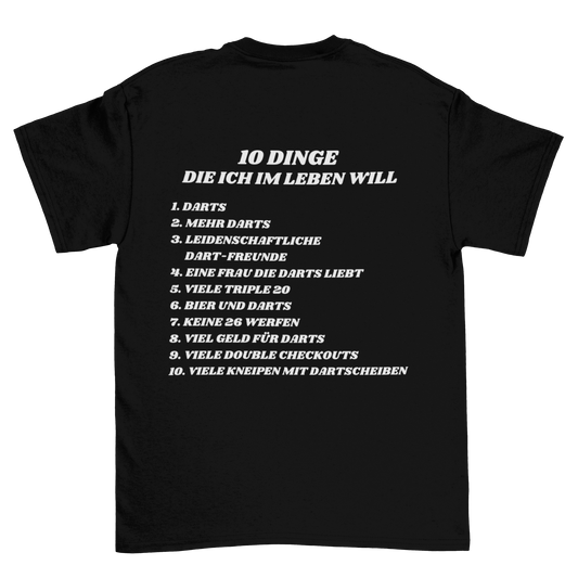 10 Dinge im Leben - Shirt (Backprint / Rückenaufdruck)
