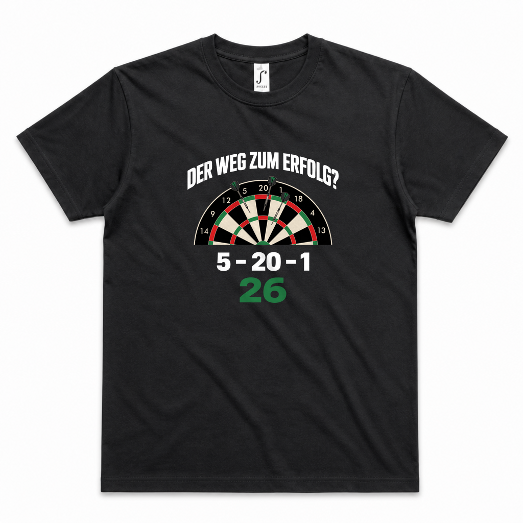 Der Weg zum Erfolg | Shirt — Schwarz