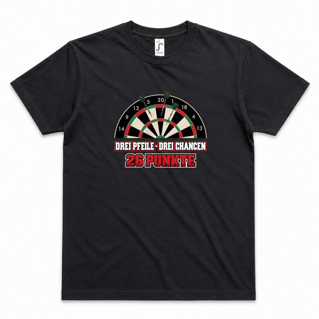 Drei Chancen Drei Pfeile | Shirt — Schwarz