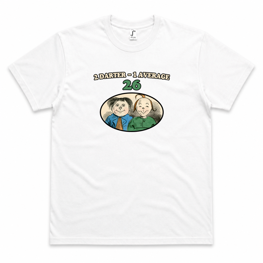 2 Darter 1 Average | Shirt — Weiß